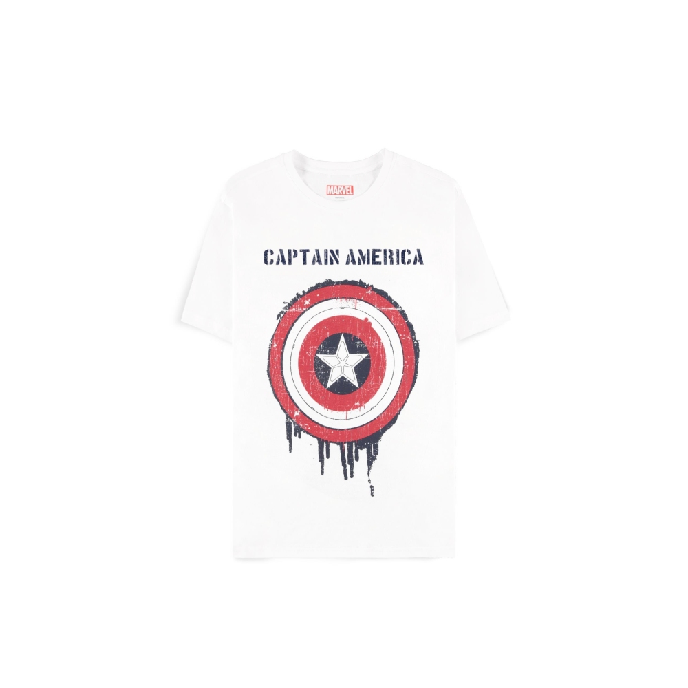Marvel Captain America - Shield Tshirt Homme - Blanc